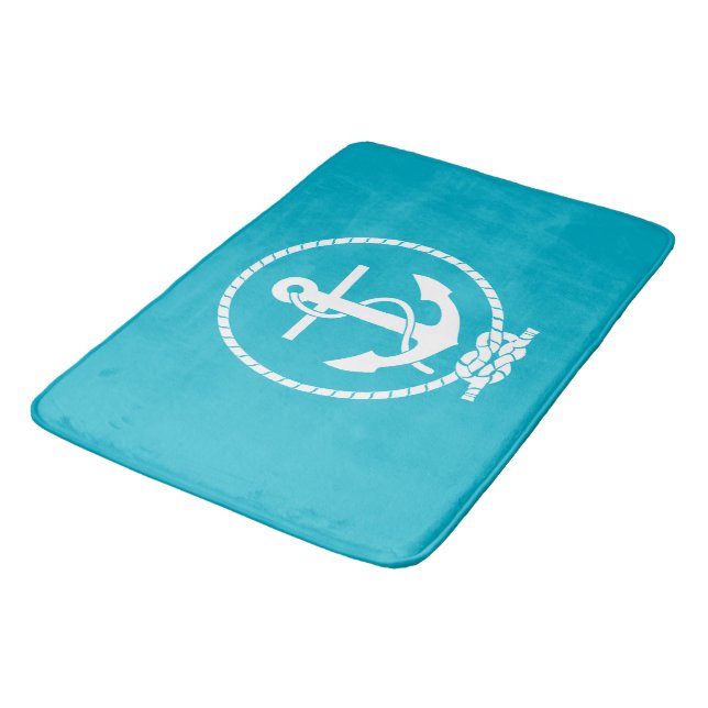 Tapis De Bain Cool Classic and Elegant Nautical Anchor (Angle)