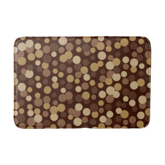Tapis De Bain Cool rétro Points Brown Salle de bain Rug Bain Mat