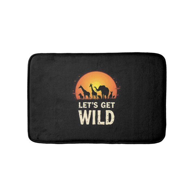 Tapis De Bain Cool Safari Design Homme Femmes Enfants Safari Ani (Devant)