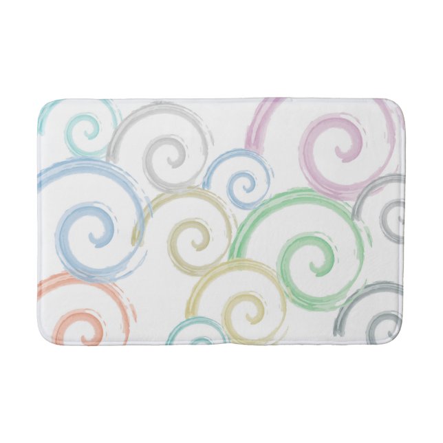 Tapis De Bain Cool, tendance, moderne onduleur brosses (Devant)