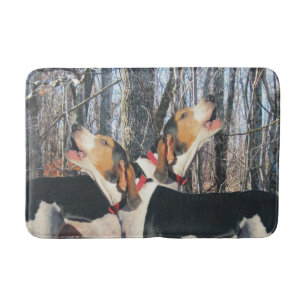 Tapis De Bain Coonhounds de marcheur de Treeing hurlant la