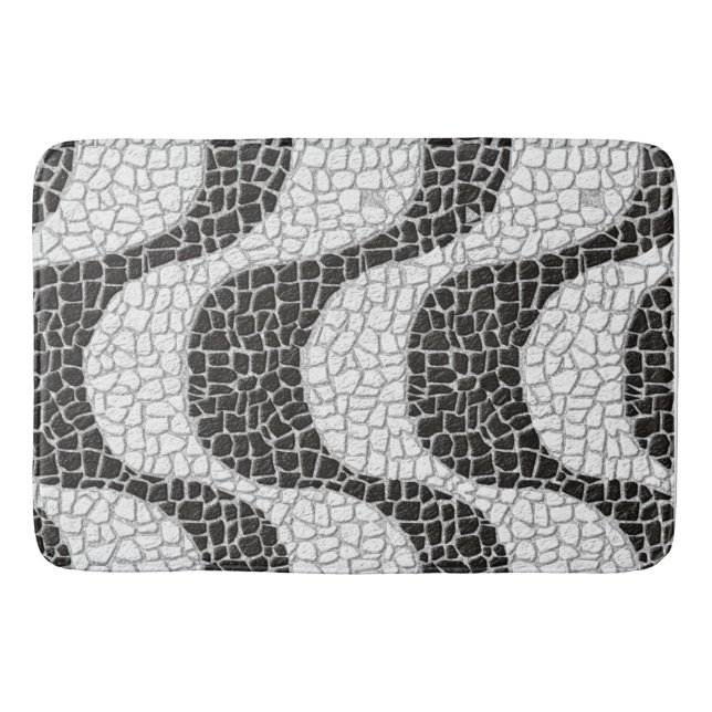 Tapis De Bain Copacabana Sidewalk Brazilian pattern (Devant)