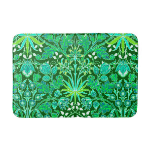 Tapis De Bain Copie de jacinthe de William Morris, vert vert