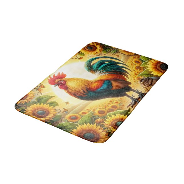 Tapis De Bain Coq (Angle)