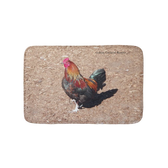Tapis de bain Coq Golden Cockerel (Devant)