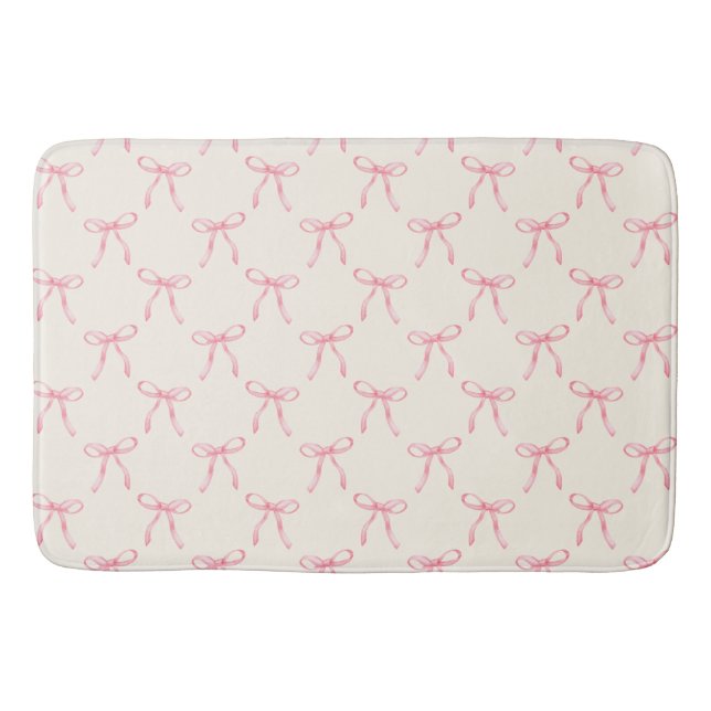 Tapis De Bain Coquette Rose Bow (Devant)