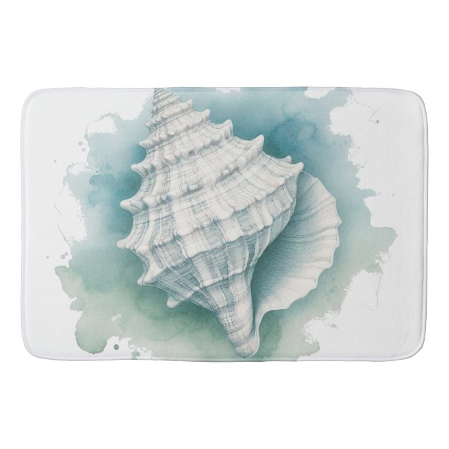 Tapis De Bain Coquillage côtier/nautique (Devant)