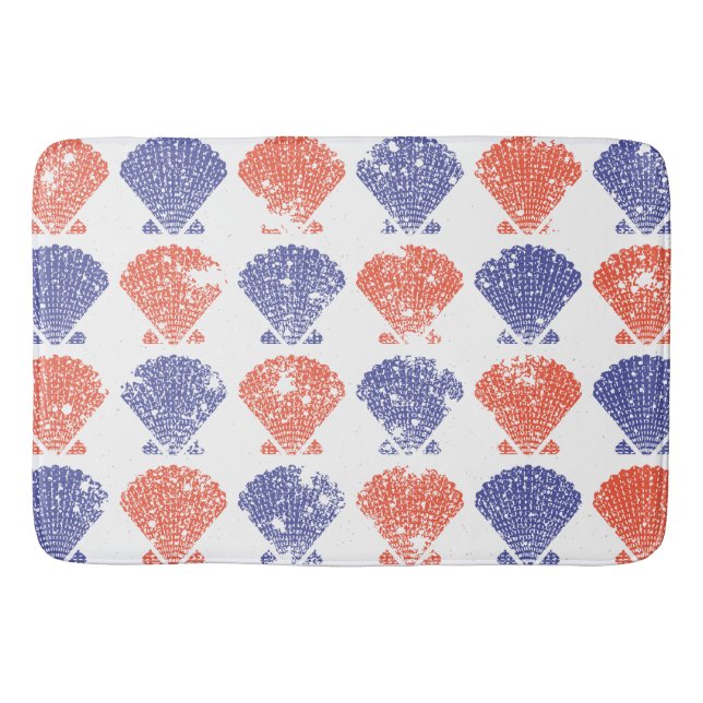 Tapis De Bain Coquillages d'Amérique côtière (Devant)