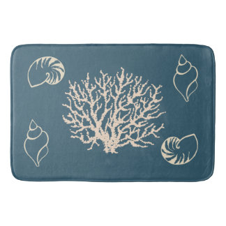 Tapis De Bain Coquillages de corail nautique Plage de salle de b