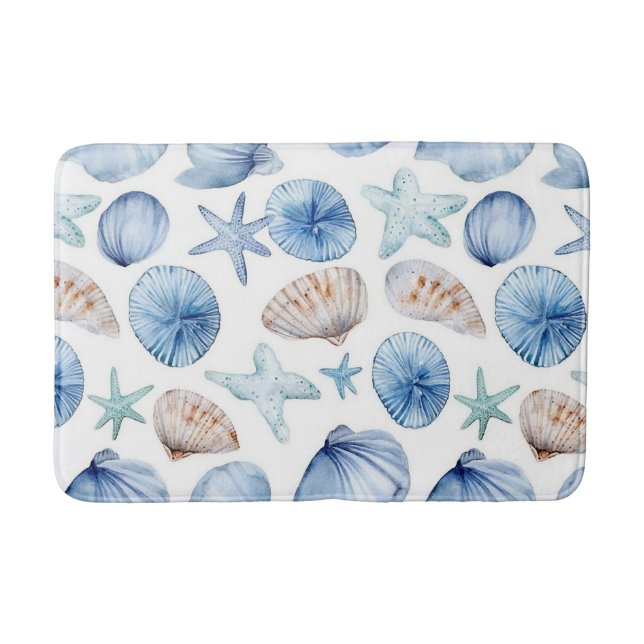 Tapis de bain Coquillages de l'océan côtier (Devant)