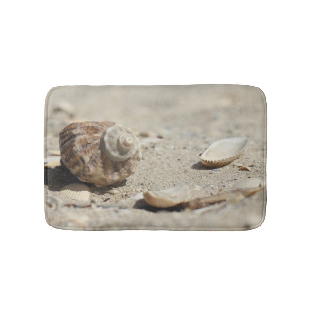 Tapis De Bain Coquillages sur le sable par la mer (Devant)
