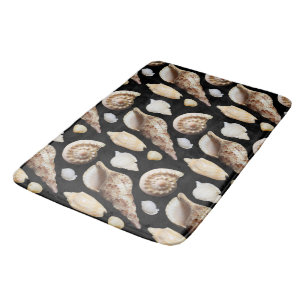 Tapis De Bain Coquillages Vintages tropicaux de l'Asie du Sud-Es