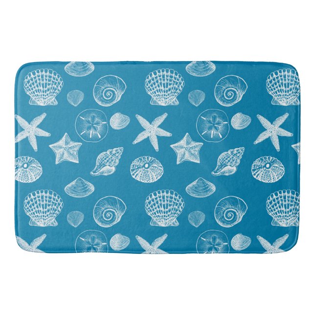 Tapis De Bain Coquilles de blanc d'Aqua (Devant)