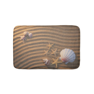 Tapis De Bain Coquilles et étoiles de mer de mer