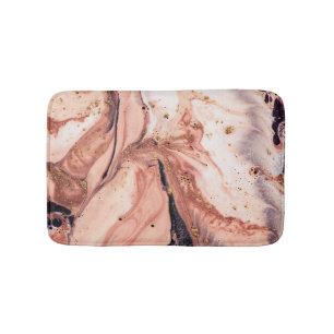 Tapis De Bain Coral Gold Marbling : Motif naturel