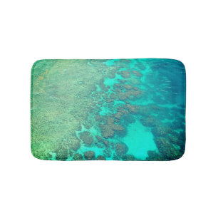 Tapis De Bain Coral récif eau de mer carrée bain