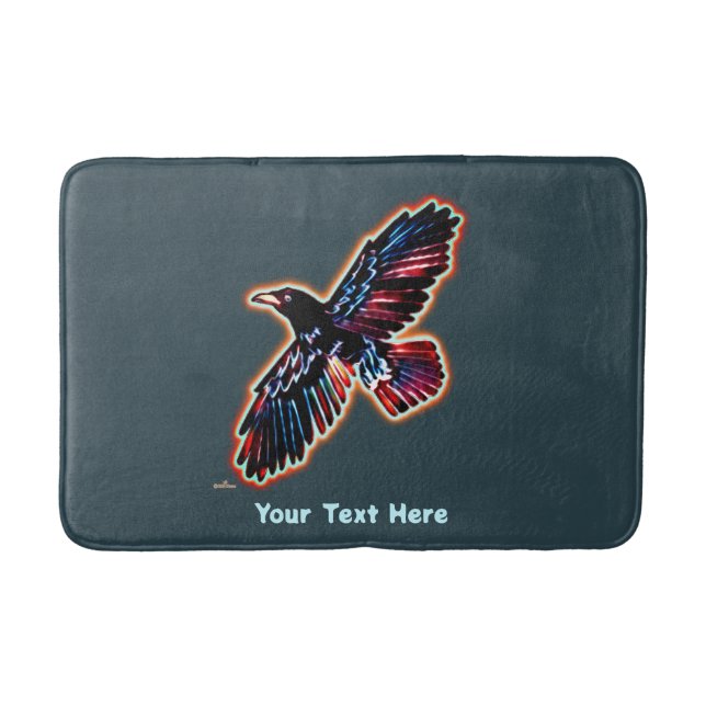 Tapis De Bain Corbeau iridescent (Devant)