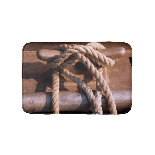 Tapis De Bain Corde attachée à une cravate de bateau (Devant)