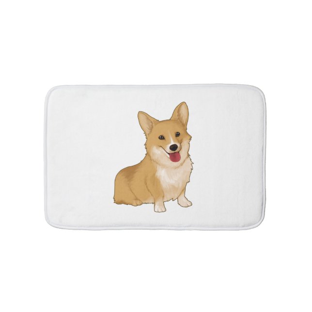 Tapis De Bain Corgi doux et souriant (Devant)