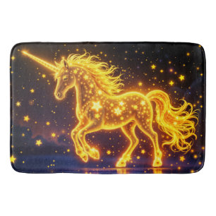 Tapis De Bain Corne d'or conte de fée de nuit espace ciel