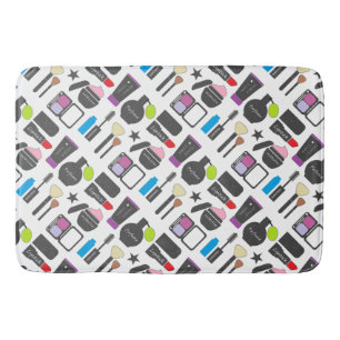 Tapis De Bain Cosmétique de maquillage funky Motif de collage