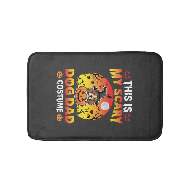 Tapis De Bain Costume de sorcière Beagle pour papa chien drôle d (Devant)