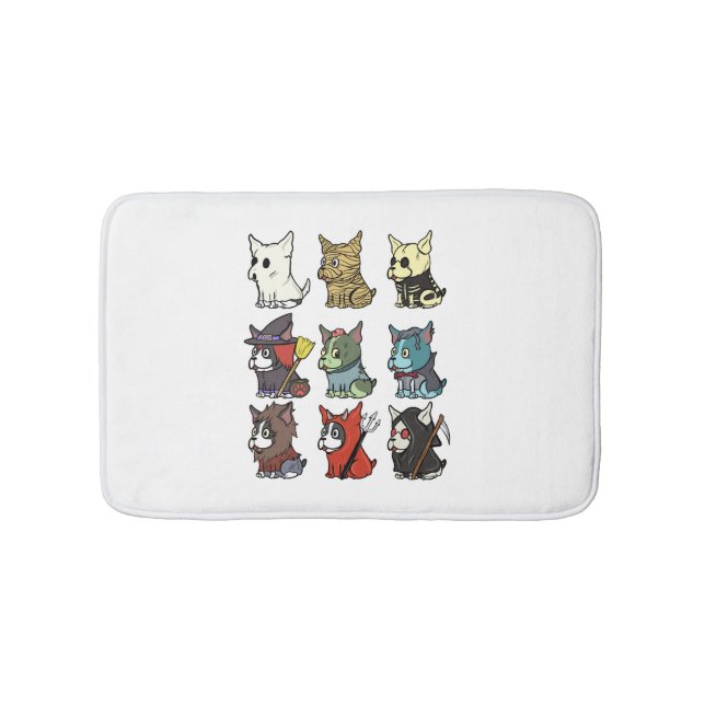 Tapis De Bain Costume d'Halloween Boston Terrier (Devant)
