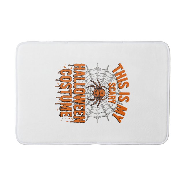 Tapis De Bain Costume Halloween effrayant Toile d'araignée Desig (Devant)