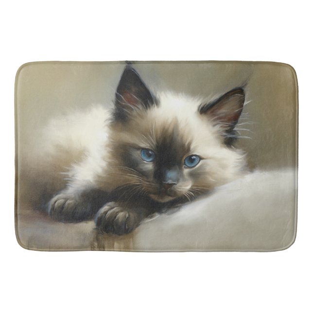 Tapis De Bain Cosy Companion Siamese Kitten (Devant)