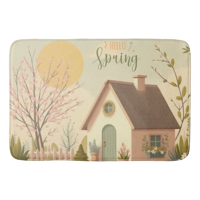 Tapis De Bain Cottage fleuri/printanier (Devant)