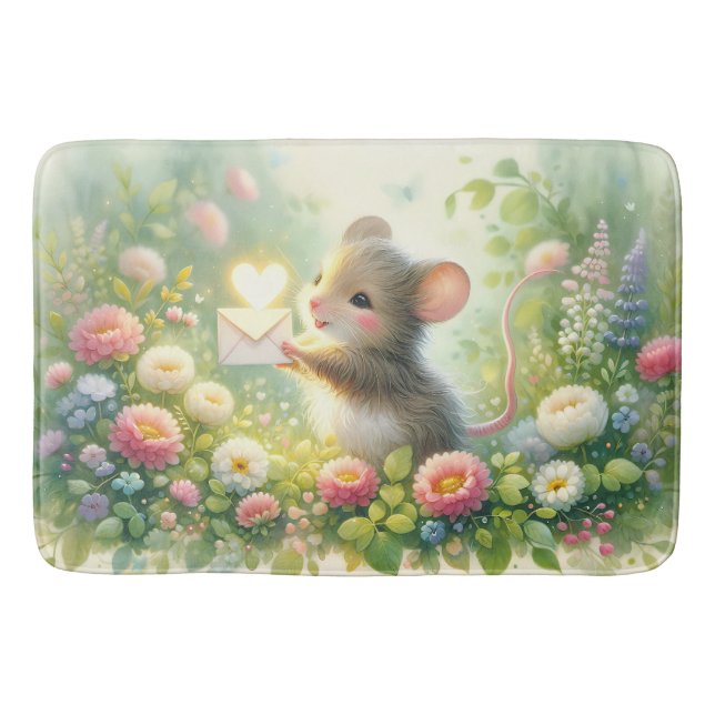 Tapis De Bain Cottage Mouse Love Letter Meadow (Devant)