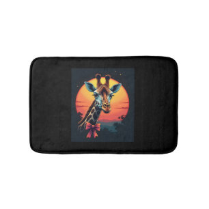 Tapis De Bain Cou de girafe comme un Rollercoaster Run Funny Ret