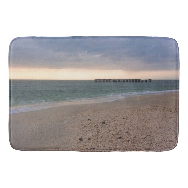 Tapis De Bain Coucher de soleil de l'île de Gasparilla (Devant)