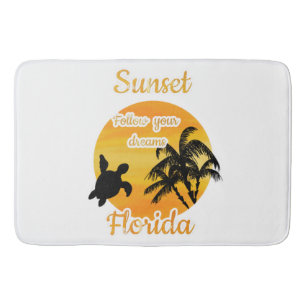 Tapis De Bain Coucher de soleil mignon en Floride