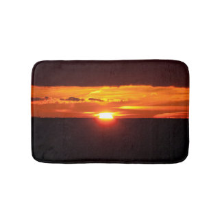 Tapis De Bain Coucher de soleil orange intense