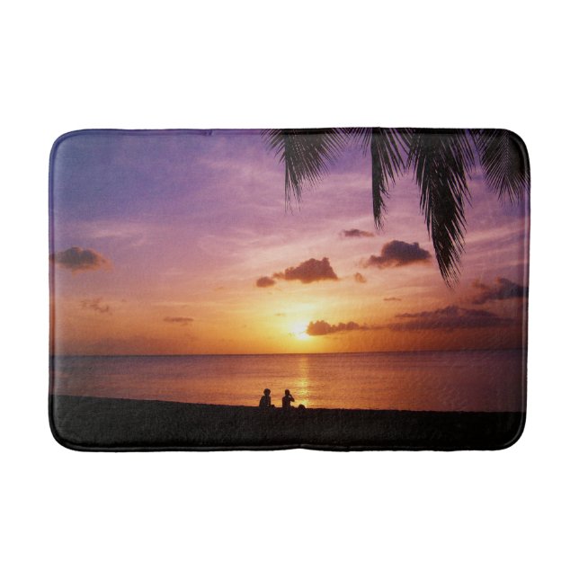 Tapis De Bain Coucher de soleil sur mesure Personnaliser do-it-y (Devant)