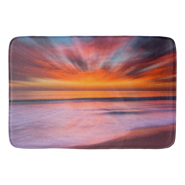Tapis De Bain Coucher de soleil Tamarack Beach | Carlsbad, CA (Devant)