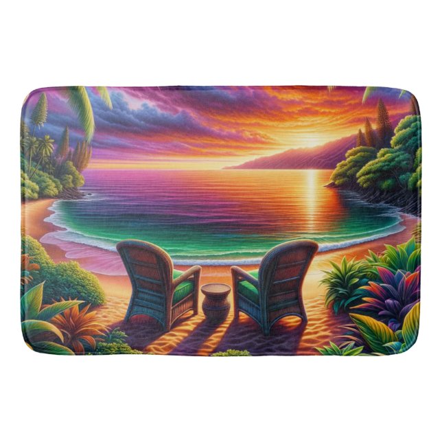 Tapis De Bain Coucher du soleil (Devant)