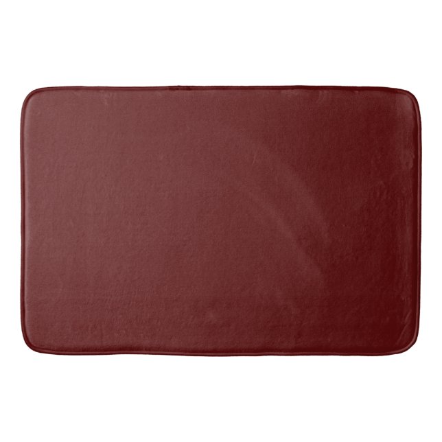 Tapis De Bain Couleur bordeaux gras (Devant)