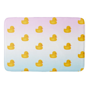Tapis De Bain Couleur d'eau mignonne jaune canard motif bleu dég