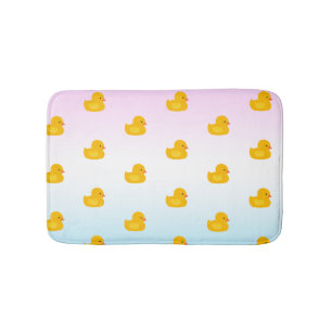 Tapis De Bain Couleur d'eau mignonne jaune canard motif bleu dég