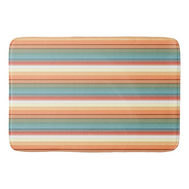 Tapis De Bain Couleur Muet des rayures sud-ouest (Devant)