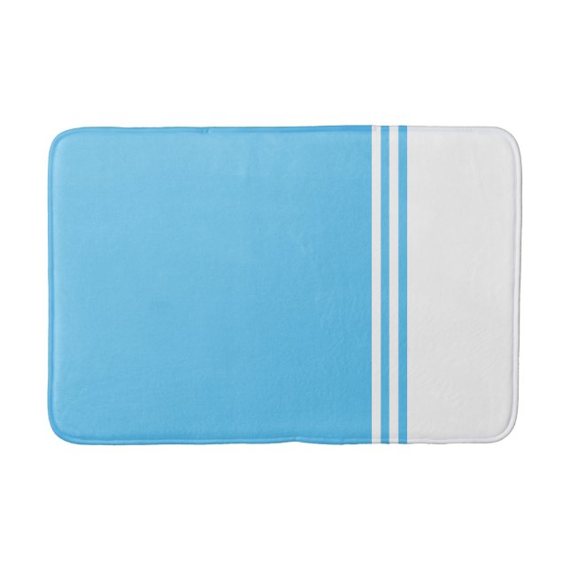 Tapis De Bain Couleur personnalisée Chic : Modèle de design mode (Devant)