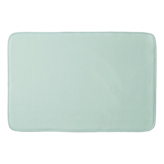 Tapis De Bain Couleur solide bleue de l'oeuf de canard (Devant)