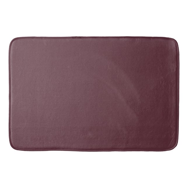 Tapis De Bain Couleur solide bordeaux (Devant)