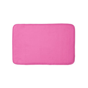 Tapis De Bain Couleur solide rose chaud