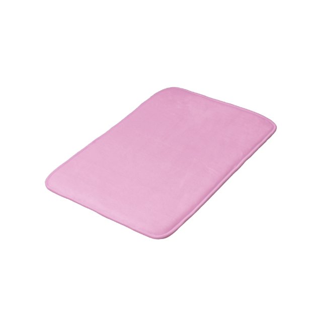 Tapis De Bain Couleur solide rose pâle (Angle)