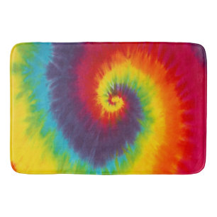 Tapis De Bain Couleur Super Cool Rainbow Swirl Tie