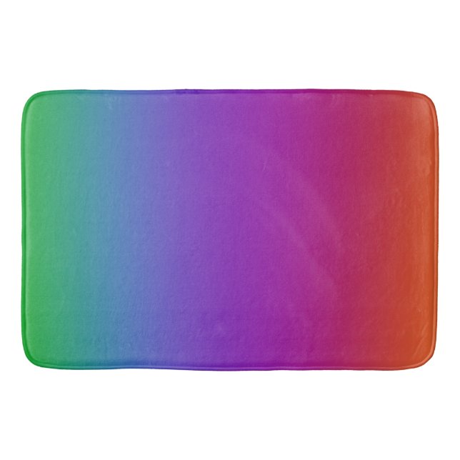 Tapis De Bain Couleurs arc-en-ciel foncé Mat de bain (Devant)
