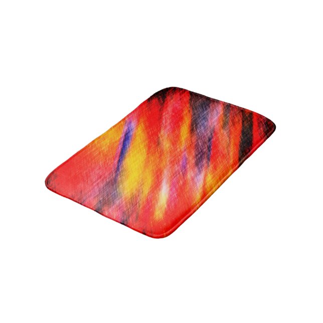 Tapis de bain Couleurs de Coucher de Soleil Abstra (Angle)
